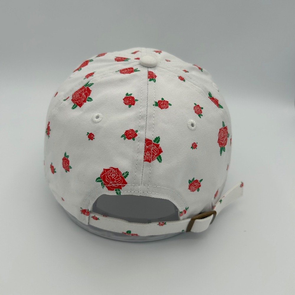 Kentucky Derby 144 Hat Womens OSFM White Rose Floral Preppy Sporty - Picture 3 of 9